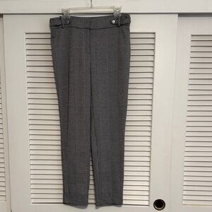 Calvin Klein Gray Plaid Trousers